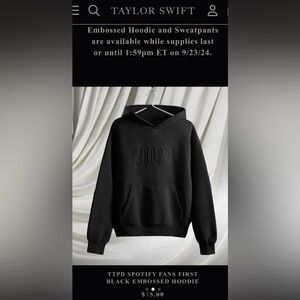 TTPD Exclusive Spotify Release Hoodie + Sweatpants